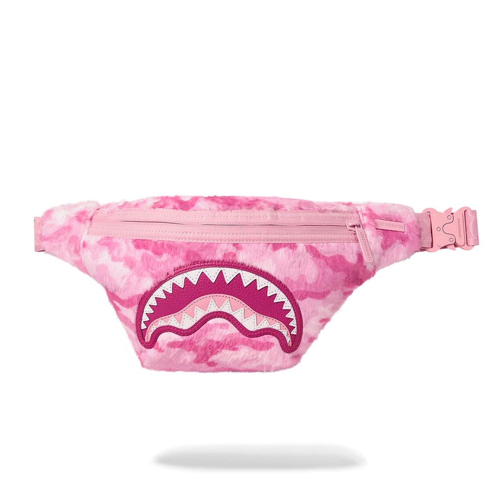 Sprayground Furrrocious In Pink Savvy Crossbody